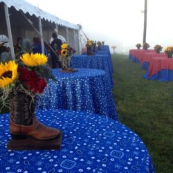 event flowers - cowboy boot
