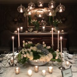 event flowers - centerpiece with candles