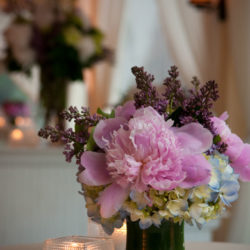 event flowers - pink and blue